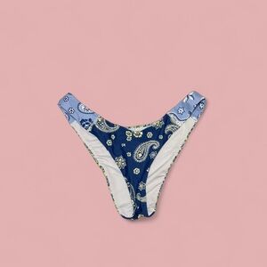Aerie Blue Paisley Bikini Bottom